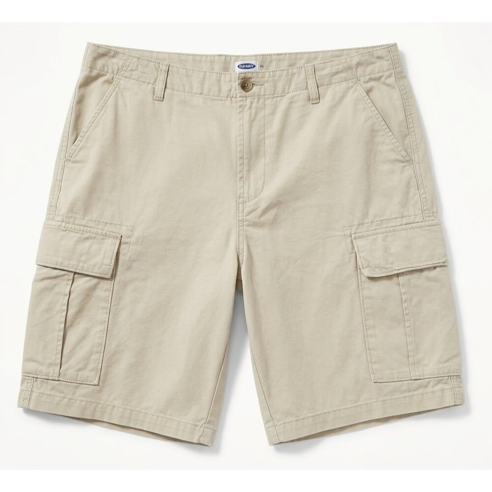 Old Navy Mens Cargo Shorts 36 Khaki Tan Cotton Utility Gorpcore Hiking Outdoor
